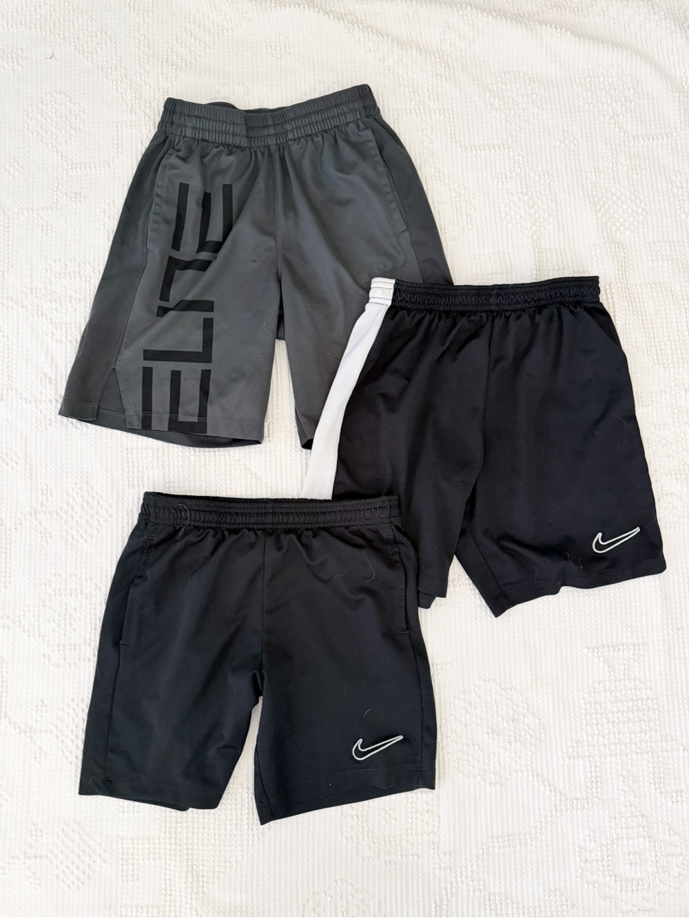 Boys Athletic Shorts Lot - 11 Pairs Nike Adidas Old Navy Play Medium 10/12 - Picture 2 of 4